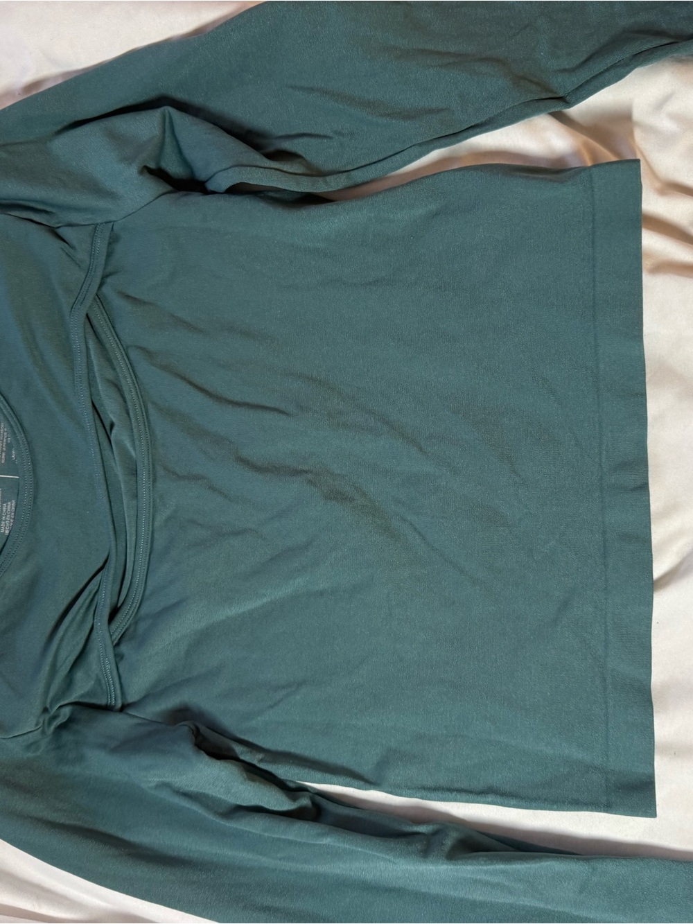 Boom Boom Jeans Teal Long Sleeve Women's Top